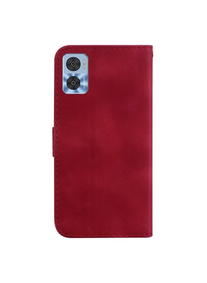 اس-توب جراب لهاتف Motorola Moto E22/E22i، جراب جلدي منقوش على شكل سبعة أشكال - Image 3