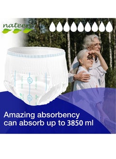 nateen Flexi Maxi Adult Diapers Pants,Incontinence Night Time Pull Up,Extra Large,Waist Size 130-170cm,80 Count Adult Pull Ups,Superior Comfort,Excellent Combination of Protection. (80 Count)  - Image 4
