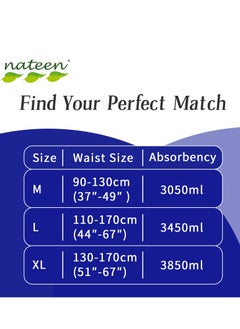 nateen Flexi Maxi Adult Diapers Pants,Incontinence Night Time Pull Up,Extra Large,Waist Size 130-170cm,80 Count Adult Pull Ups,Superior Comfort,Excellent Combination of Protection. (80 Count)  - Image 5