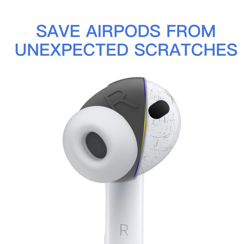 DamonLight [Fit in Case] 3 Pairs Cover for AirPods Pro 3 DamonLight Anti Scratches Add Grip Sport Ear Tips [US Patent Registered] Compatible with AirPods Pro 3rd Generation 2025 (Gray) - Image 3
