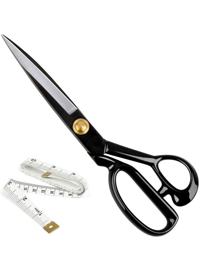 PUTHAK Puthak Professional Tailor Scissors For Cutting Fabric Heavy Duty Scissors For Leather Cutting Industrial Sharp Sewing Shears For Home Office Artists Dressmakers (9Inch) - Black - Image 1