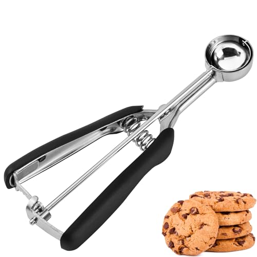 JUNADAEL J Mini Cookie Scoop #100, 2 Teaspoons/ 10 ml (1/3 oz) Cookie Dough Scoop, Cookie Scoops for Baking, Comfortable Grip, Non-Slip - Image 1