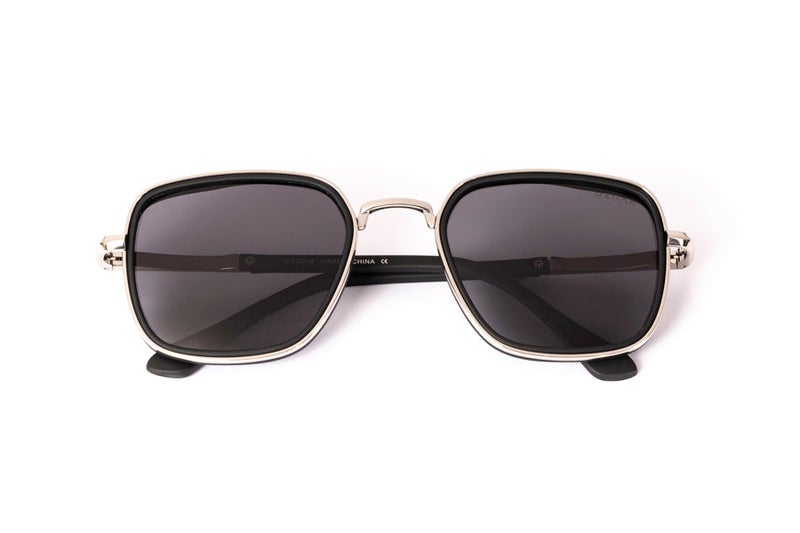 VEGAS Full Rim Square Unisex Grey  Sunglasses V2060 S C1 - Image 3
