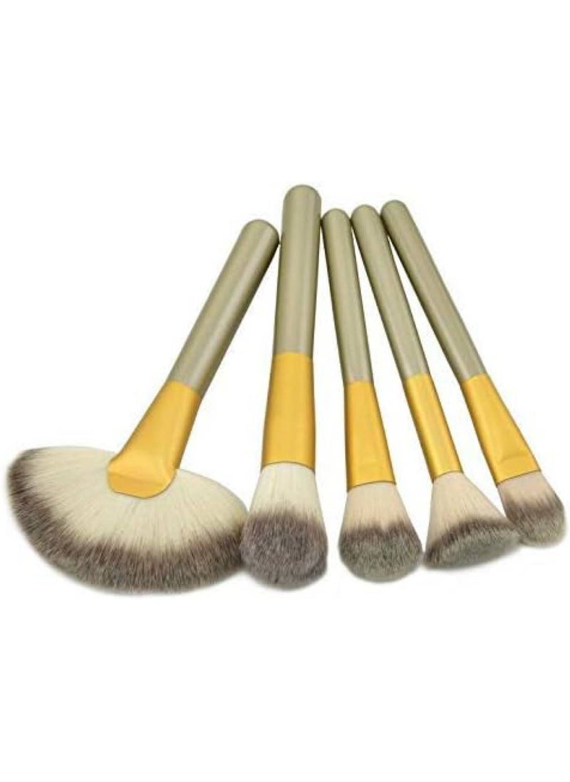 Generic Makeup Brushes 18 PCs Makeup Brush Set Professional Wood Handle Premium Synthetic Contour Concealers Foundation Blending Face Powder Eye shadow Cosmetic Brushes with PU Leather Bag  - Image 3