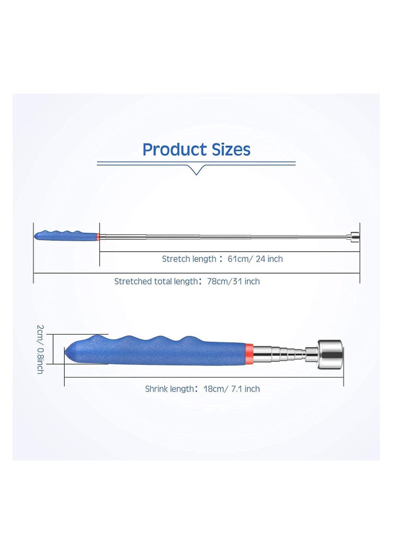 Telescoping Magnet Tool 20 Lbs Magnetic Pickup 30 Inch Stick Gadget for Men Suitable Birthday Father's Day