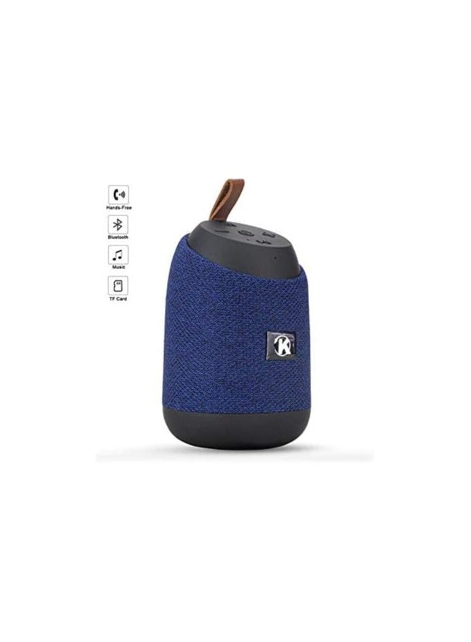 K37 Bluetooth Mini Portable Speaker with Calling - FM Radio - USB- Card Slot Compatible with All Devices Blue Color - Image 3