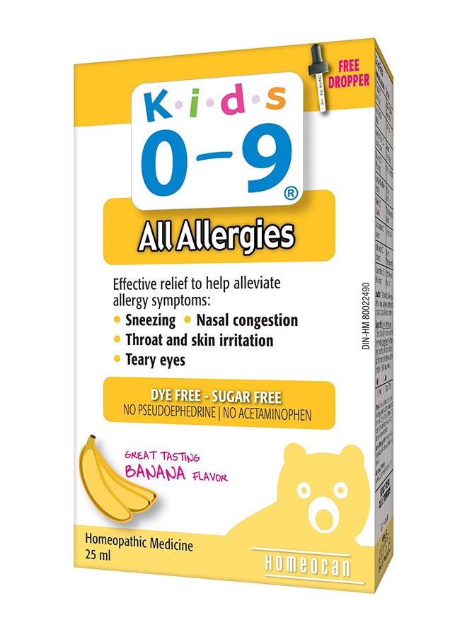 Kids 0-9 - Allergy 25Ml - Image 1