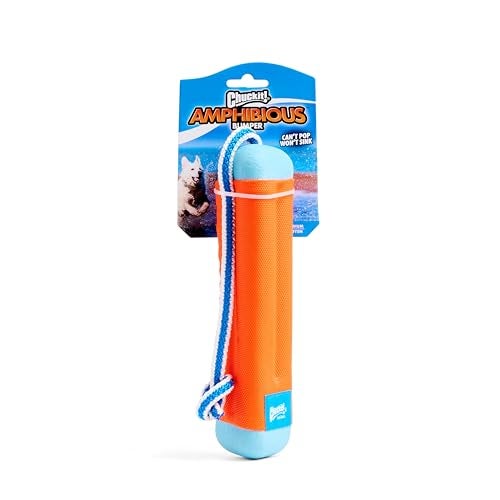 Chuckit Amphibious Bumper Floating Fetch Dog Toy For Waterplay Small For Dogs Up To 60 lb 162L x 85 H x 35 W Assorted - Image 1