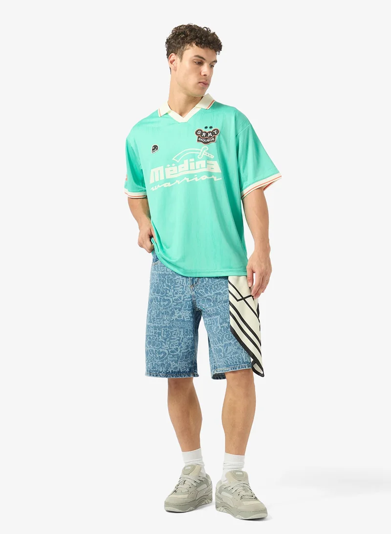 Grimey  Machetazos The Warrior Boxy Soccer Jersey for Men | Best Price UAE