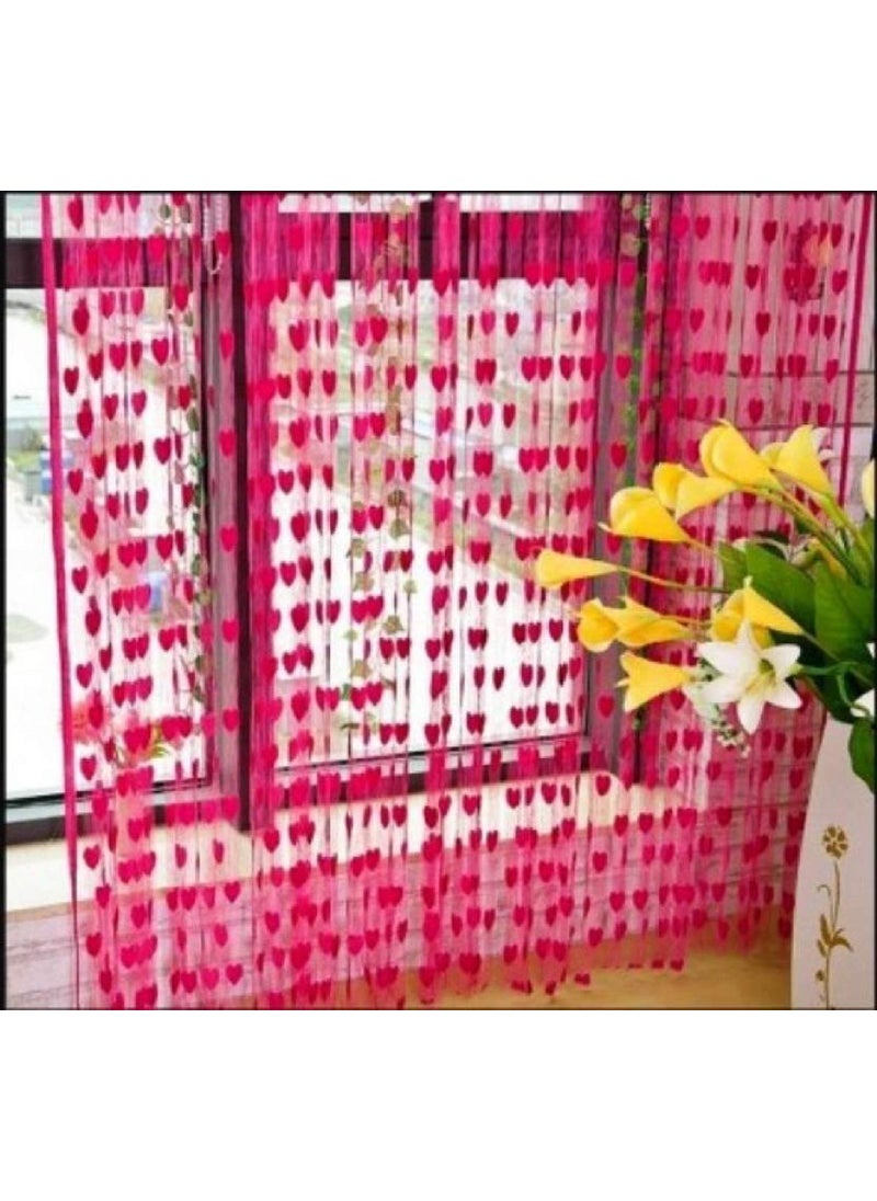 GEO NATURE Geo Nature 2 Piece Eyelet Polyester Door Curtain 7ft  - Image 1