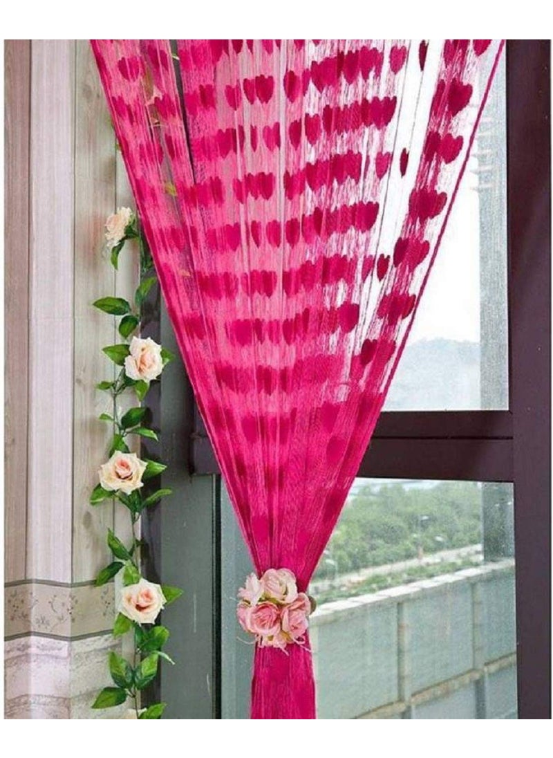GEO NATURE Geo Nature 2 Piece Eyelet Polyester Door Curtain 7ft  - Image 3