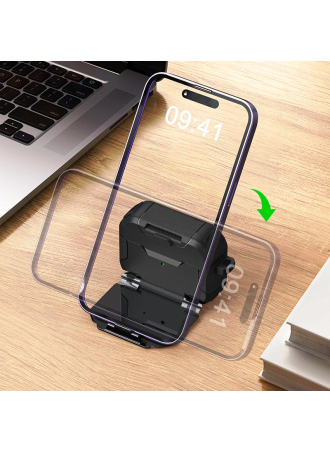 Generic - Bracket Type Airpods Pro2 Generation Earphone Case Use For Apple Earphone Protective Case Anti-fall Bluetooth Protective Case-Color:Red-Applicable Model:airpods 1/2 Generation - Image 1