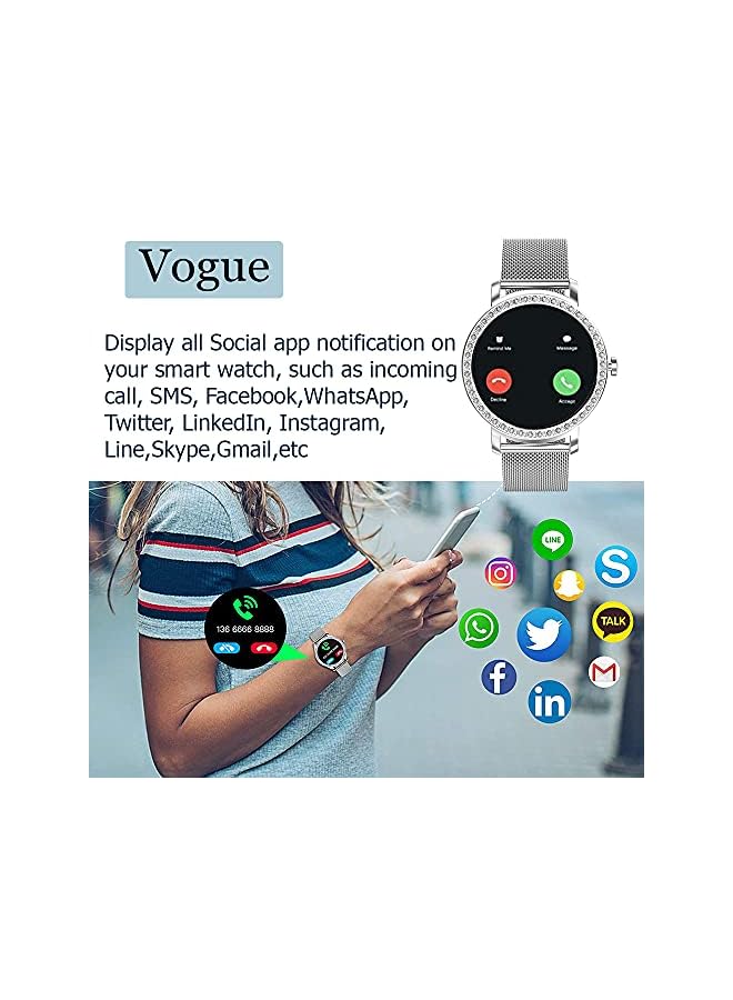 VIKUSHA Men's & Women's Activity Tracker Smartwatch with Heart Rate Monitor/Step & Calorie Counter (Gold) - Image 3