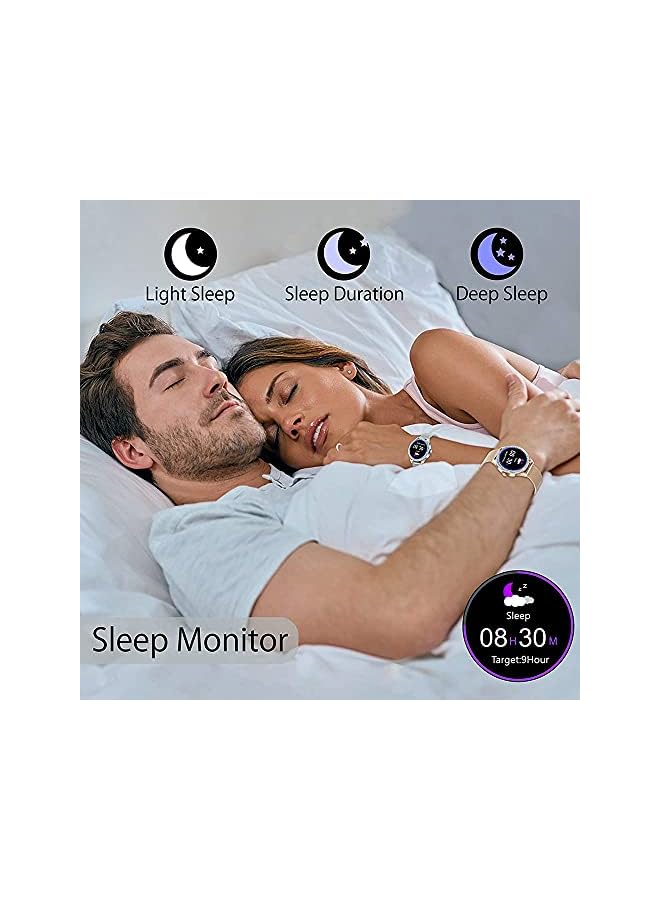 VIKUSHA Men's & Women's Activity Tracker Smartwatch with Heart Rate Monitor/Step & Calorie Counter (Gold) - Image 4