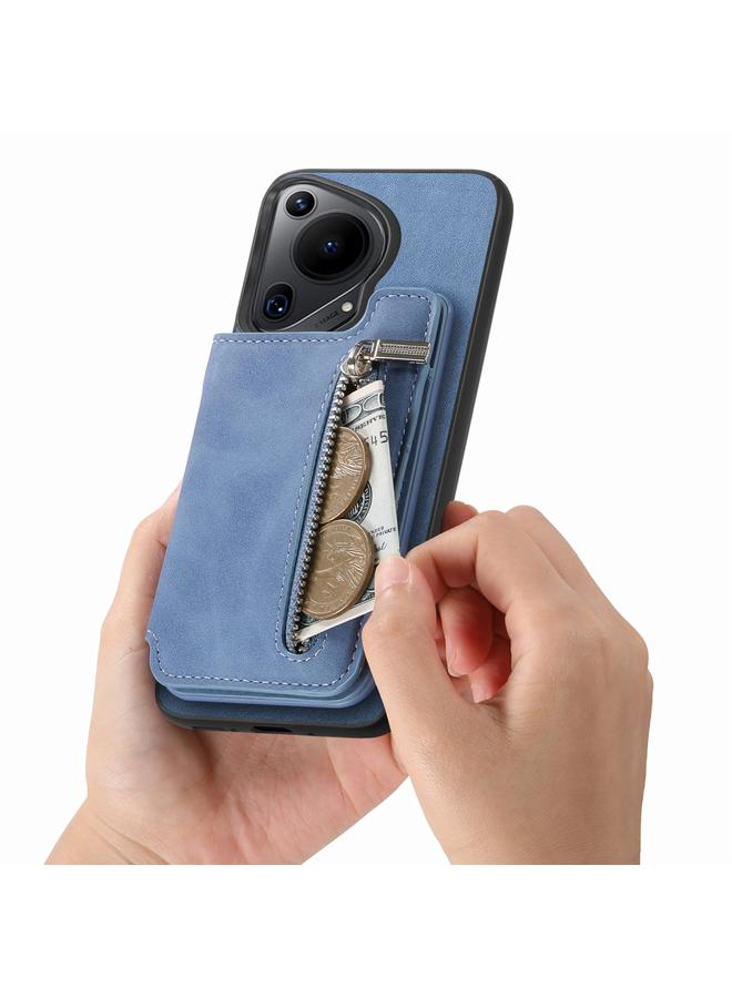 S-TOP Case For Huawei nova 13 Pro Retro MagSafe Zipper Wallet Card Bag Back Phone Case - Image 5