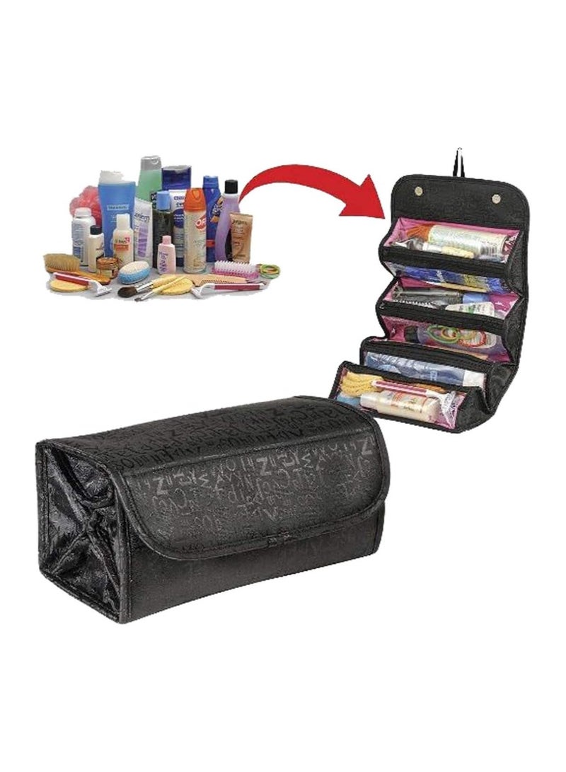 BLOOMING TIME Women Travel Large Cosmetic Bag Fashion Waterproof Nylon Beauty Makeup Bag Organizer Make Up Storage Toiletry Bag - Image 3