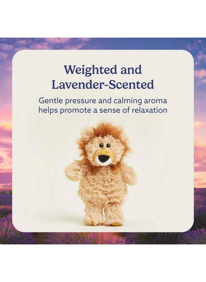 warmies Junior Microwavable & Weighted Stuffed Animals, Lion - Heated Stuffed Animal Plushie for Warmth & Comfort - Cute Soft Plush Toys for Adults & Children (Boys, Girls, Babies & Toddlers) - Image 3