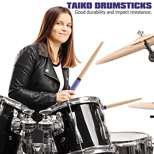 ROSENICE Pair of 350 * 20MM Maibachi of Taiko Drum Drumsticks drumsticks (Purple) - Image 4