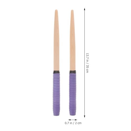 ROSENICE Pair of 350 * 20MM Maibachi of Taiko Drum Drumsticks drumsticks (Purple) - Image 5