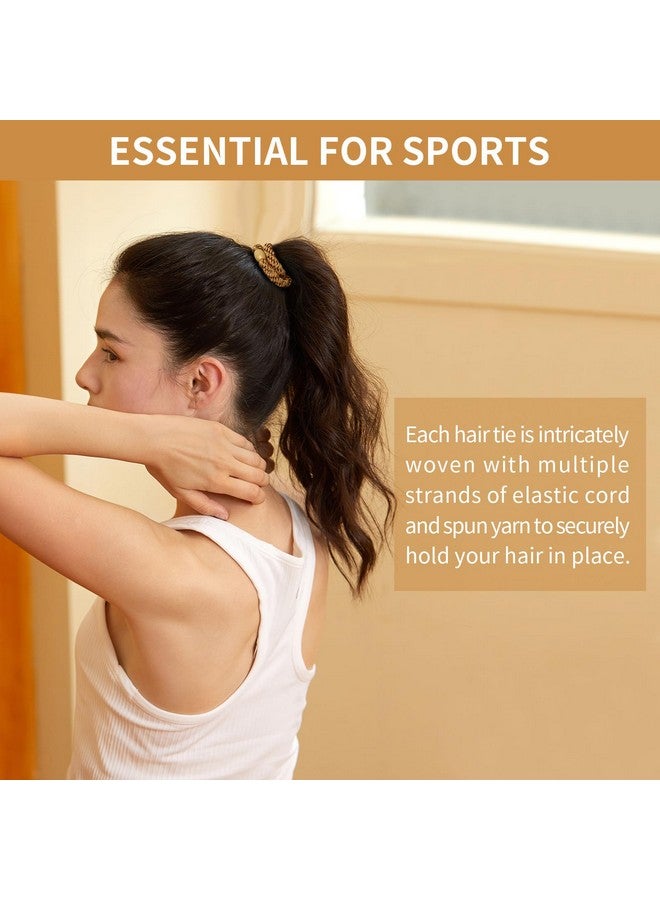 EVITA PERONI 12 Pcs Hair Ties No Damage High Elastics Ponytail Holders For Thick Thin Hair Loop Weave High Stretch Hair Tie For Women Hair Accessories (Black) - Image 2