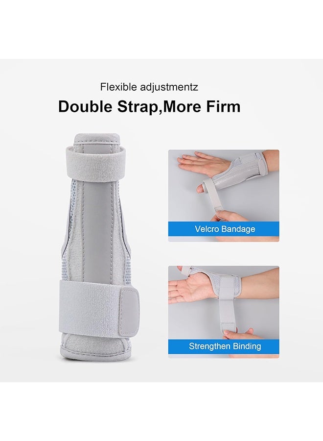 Generic Thumb Brace for Men and Women, CMC Joint Thumb Spica Splint for Pain Relief, Tendonitis, Thumb Wrist Stabilization Support for Right or Left Hand (Grey)  - Image 4