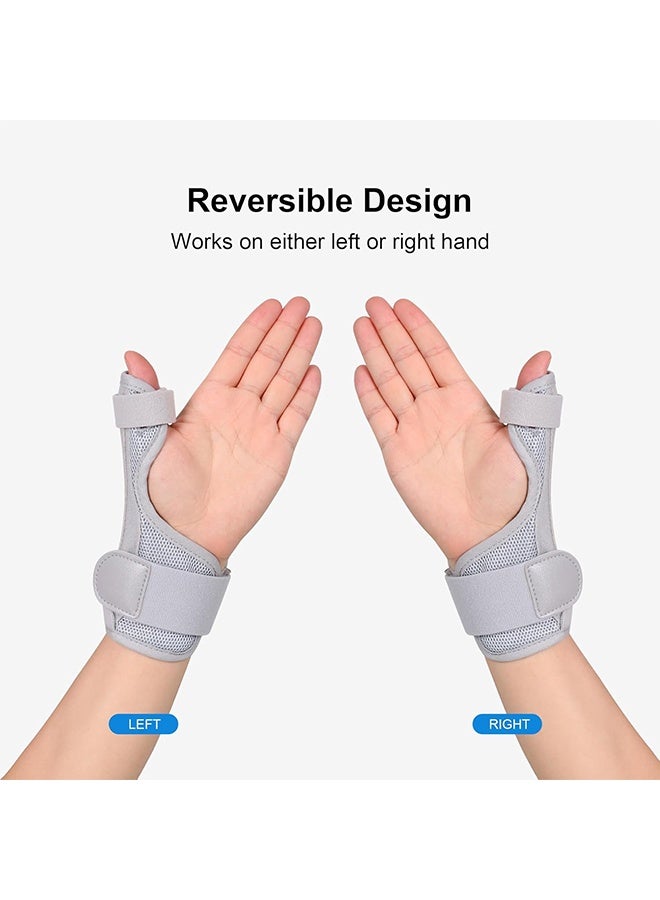 Generic Thumb Brace for Men and Women, CMC Joint Thumb Spica Splint for Pain Relief, Tendonitis, Thumb Wrist Stabilization Support for Right or Left Hand (Grey)  - Image 5