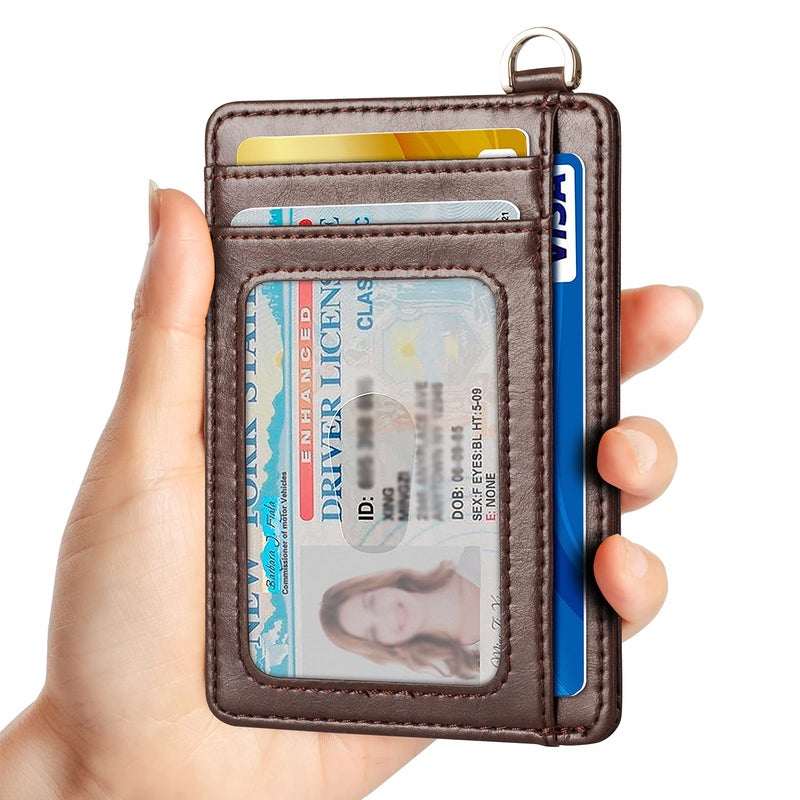 EcoVision Slim Minimalist Front Pocket Wallet, RFID Blocking Credit Card Holder Wallet with Detachable D-Shackle for Men Women - Image 2
