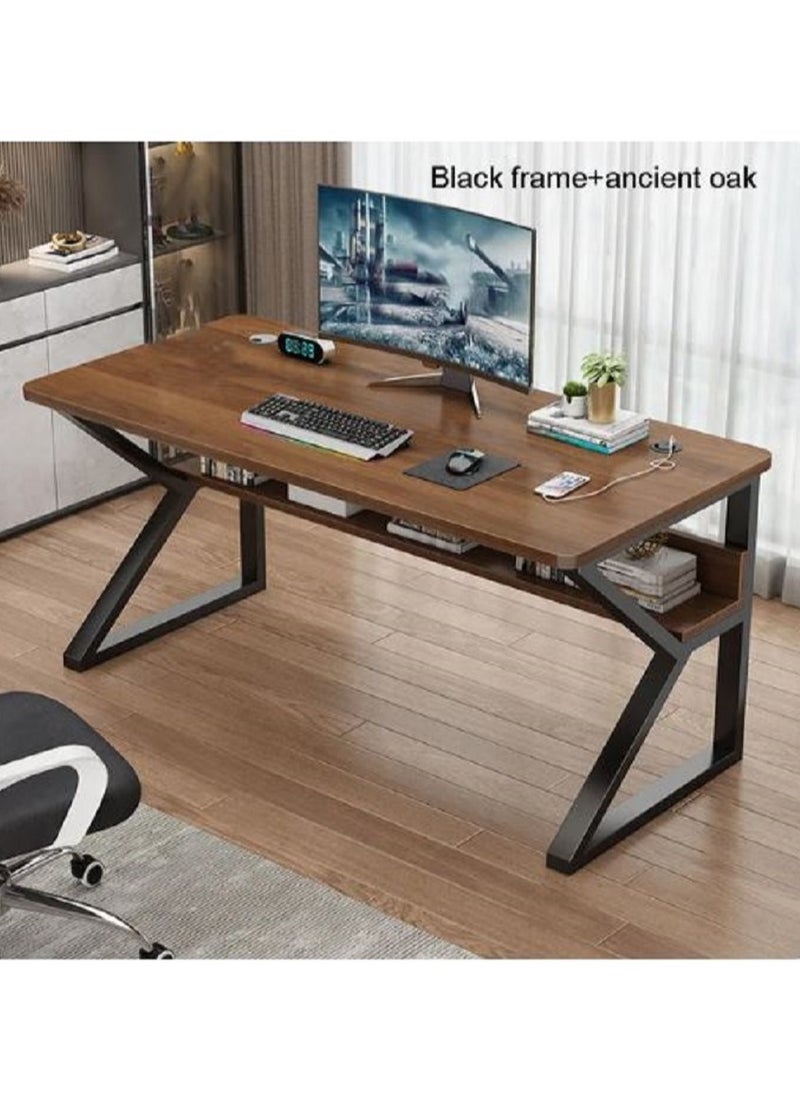 AGD K-shaped computer gaming table with a sturdy, easy-to-assemble desktop  - Image 1