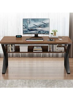 AGD K-shaped computer gaming table with a sturdy, easy-to-assemble desktop  - Image 3