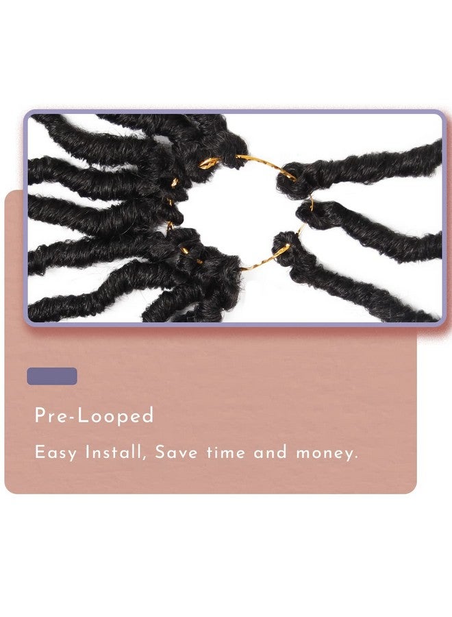 BOHOBABE Faux Locs Crochet Hair 24 Inch, Boho Soft Crochet Locs with Curly Ends, Long Bohemian Goddess Locs Crochet Braids for Black Women (6 Packs, 1B) - Image 4