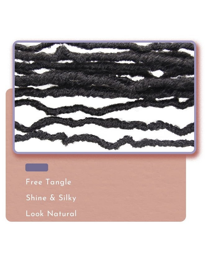 BOHOBABE Faux Locs Crochet Hair 24 Inch, Boho Soft Crochet Locs with Curly Ends, Long Bohemian Goddess Locs Crochet Braids for Black Women (6 Packs, 1B) - Image 5