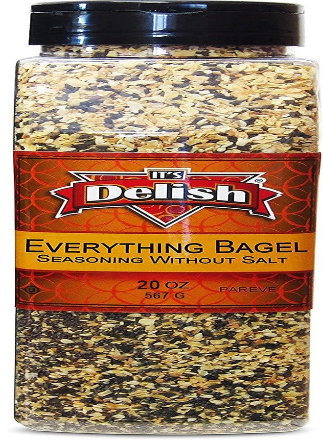 It's Delish مزيج توابل "إيفريثينغ بيغل" بدون ملح من "إتس ديليش"، عبوة كبيرة 20 أونصة - مزيج توابل بيغل طبيعي فاخر بدون ملح، مثالي للبيغل، والخبز، وتزيين السلطات - صنع في الولايات المتحدة الأمريكية، خالٍ من الملح، مناسب لنظام الكيتو، نباتي، كوشير - Image 3