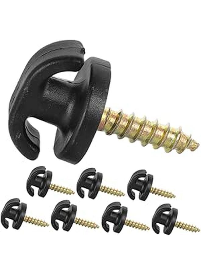 8Pcs Black Car Hooks Mounting Points for Cargo Net Replacement Trunk Storage Organizer - Image 1