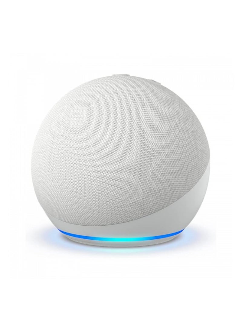 ECHO Echo Dot (5th Gen) | smart bluetooth speaker with vibrant sound and Alexa | Use your voice to control smart home devices, play music or the Quran, and more (speaks English & Khaleeji) | White  - Image 1