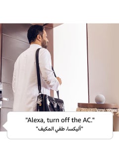 ECHO Echo Dot (5th Gen) | smart bluetooth speaker with vibrant sound and Alexa | Use your voice to control smart home devices, play music or the Quran, and more (speaks English & Khaleeji) | White  - Image 2