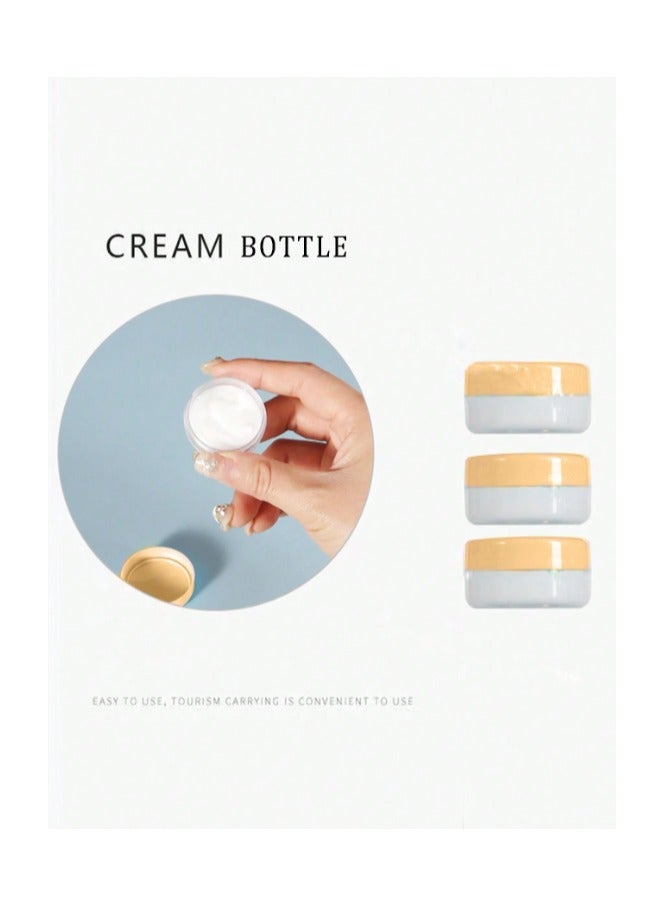 لوكاداه مجموعة زجاجات السفر | زجاجتان بخاختان، زجاجتان بغطاء قلاب، مرطبانان كريمتان، وزجاجة مضخة واحدة، جميعها معبأة في عبوة واحدة - خالية من مادة BPA | مثالية للمنزل والسفر ورحلات العمل والحياة اليومية | مجموعة هدايا السفر من 7 قطع - Image 4