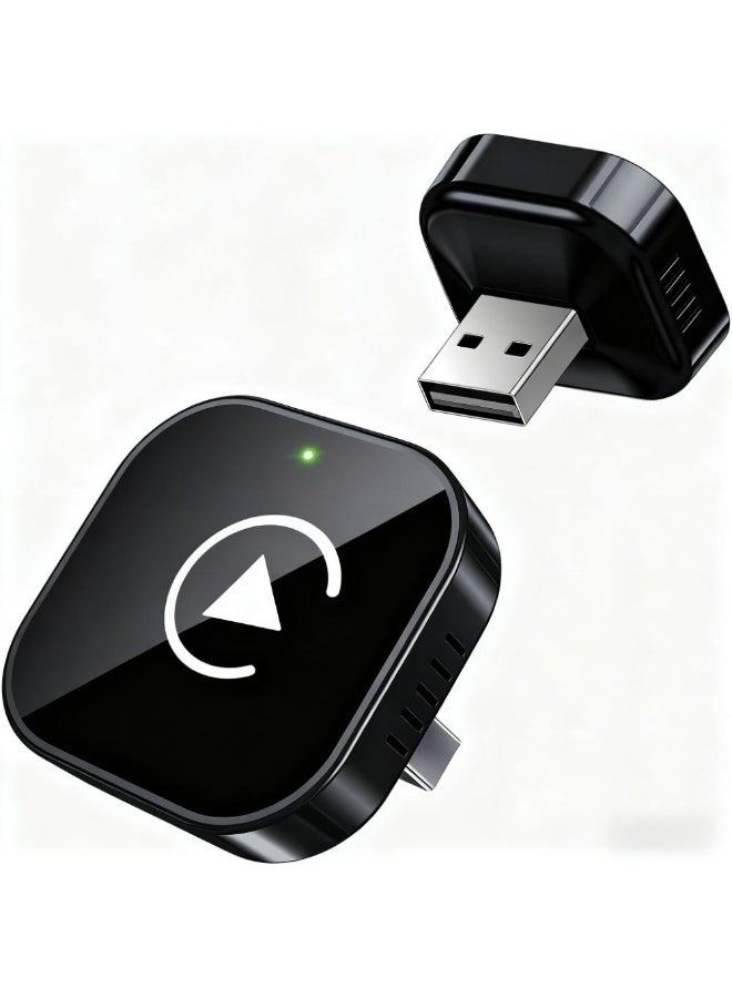 محول Apple CarPlay لاسلكي، محول 2 في 1 لـ Wireless CarPlay و Android Auto، توصيل وتشغيل، متوافق مع أكثر من 1000 سيارة تدعم CarPlay السلكي - Image 1