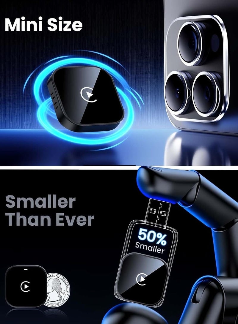 محول Apple CarPlay لاسلكي، محول 2 في 1 لـ Wireless CarPlay و Android Auto، توصيل وتشغيل، متوافق مع أكثر من 1000 سيارة تدعم CarPlay السلكي - Image 5