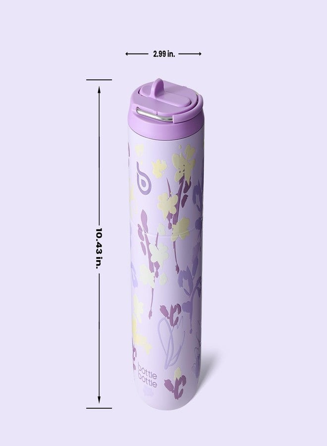 BOTTLE BOTTLE Insulated Water Bottle 24oz with Straw Lid and Handle for Sports Travel Gym Stainless Steel Water Bottles Double-Wall Vacuum Metal Leak Proof BPA-Free (Purple Grown) - Image 4