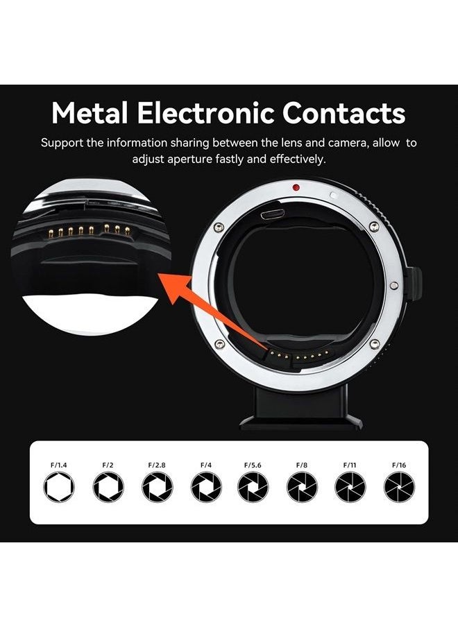 7artisans - EF-NZ Lens Adapter Auto-Focus Lens Speedbooster Converter Ring Compatible for Canon EF/EF-S Lens and Nikon Z-Mount Camera for Z5 Z6 Z7 Z6ll Z7ll Z9 Z30 Z50 ZFC - Image 1