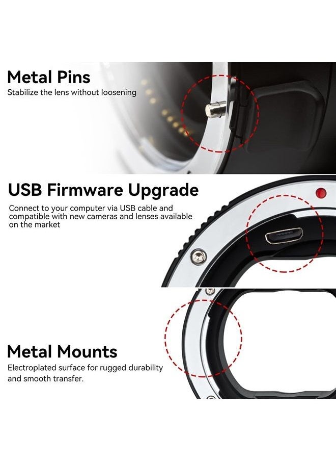 7artisans - EF-NZ Lens Adapter Auto-Focus Lens Speedbooster Converter Ring Compatible for Canon EF/EF-S Lens and Nikon Z-Mount Camera for Z5 Z6 Z7 Z6ll Z7ll Z9 Z30 Z50 ZFC - Image 1