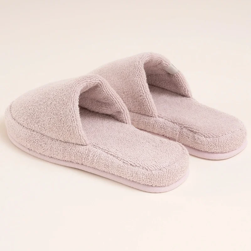 Penelope 100% Cotton Towel Slippers 38-39 Powder - Noa Series