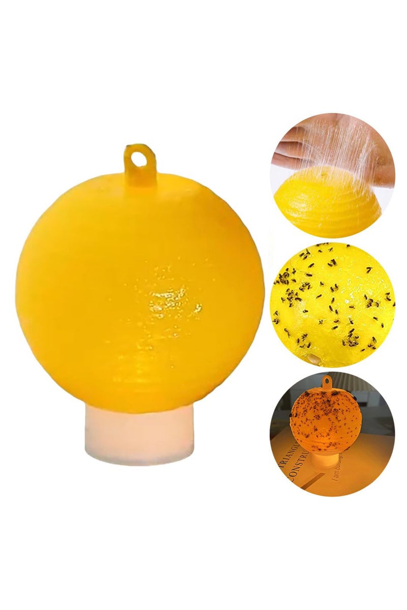 Generic 4 packs, luminous sticky fruit fly trapping ball, sticky fly, gnats, wasps, hornets, mosquitoes, insects, flying insects, the trapping ball can glow  - Image 2