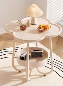 DubaiGallery Modern Round Side Table, Sofa End Table, Minimalist Design Coffee Table for Living Room, Bedroom, Balcony, and Office  - Image 1