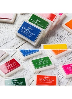 Lsushine Lsushine Craft Ink Pad Stamps Partner DIY Color,15 Color Craft Ink Pad for Stamps, Paper, Wood Fabric (Pack of 15)  - Image 5