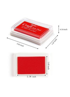 Lsushine Lsushine Craft Ink Pad Stamps Partner DIY Color,15 Color Craft Ink Pad for Stamps, Paper, Wood Fabric (Pack of 15)  - Image 4