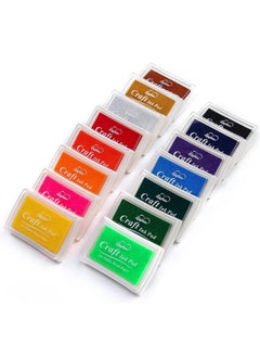 Lsushine Lsushine Craft Ink Pad Stamps Partner DIY Color,15 Color Craft Ink Pad for Stamps, Paper, Wood Fabric (Pack of 15)  - Image 1