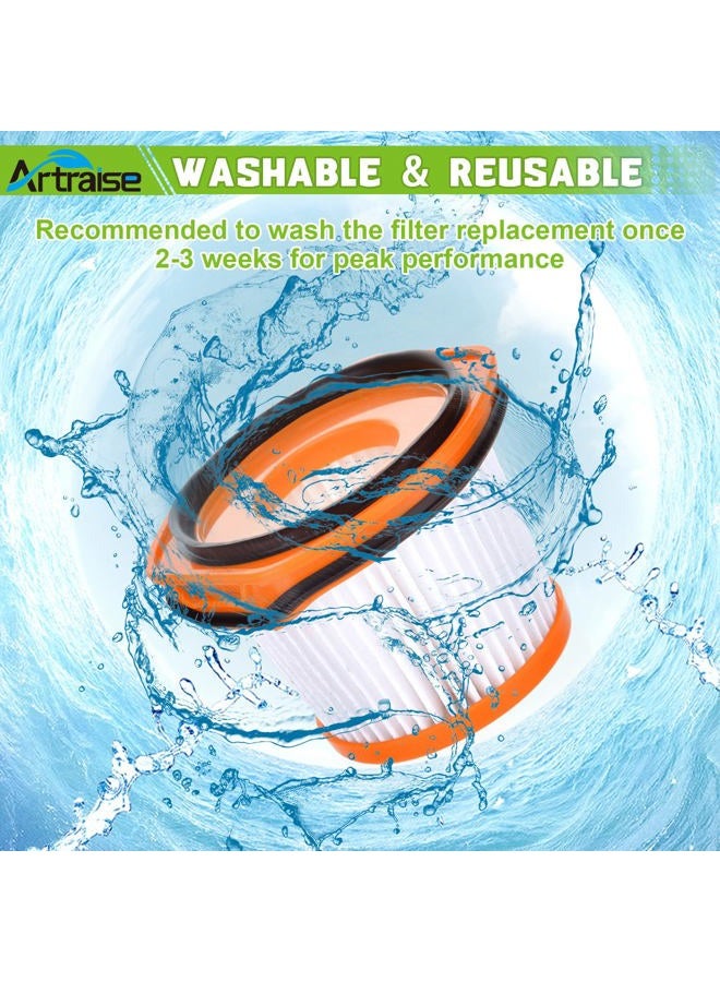 Artraise Vacuum Filter Replacement for Shark Wandvac System WS620 WS630 WS632 WS632BLBRN WS632GDBRN WS632GNBRN WS632PKBRN WS632RGBRN, Compared to Part # XFFWV360 (4 Pack) - Image 4