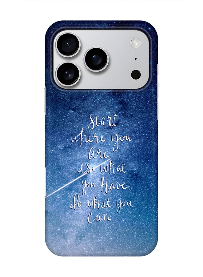 Stylizedd For iPhone 17 Pro,Case, [Compatible with MagSafe] Magnetic cover Slim fit Protection Matte, - Start, Use, Do