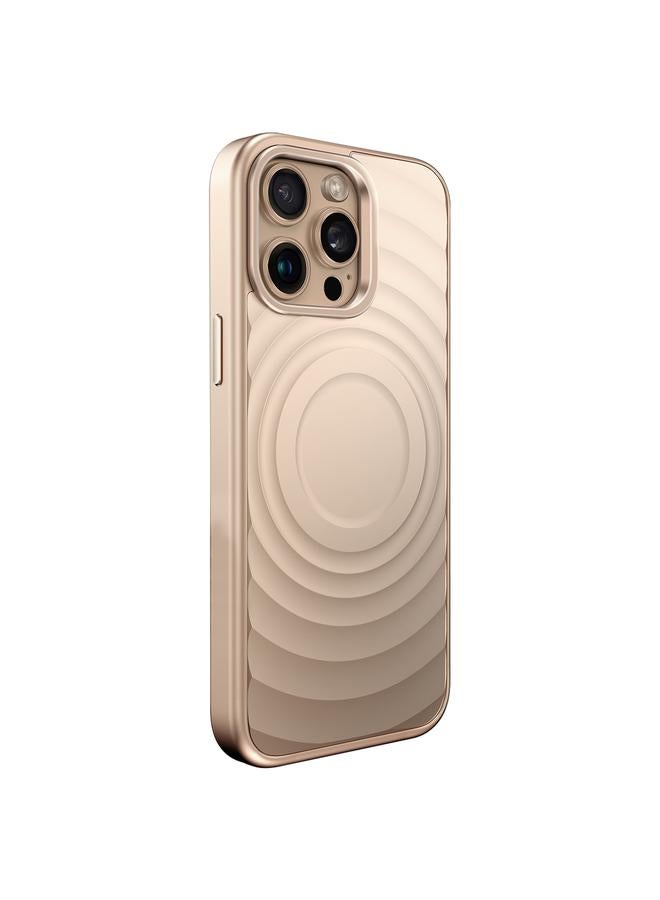 Zaboon Case For iPhone 13 Pro Max Wave Texture Liquid Silicone Titanium MagSafe Phone Case - Image 1